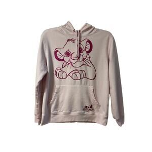 Disney Light Pink Lion King Juniors Hooded Sweatshirt SzXL